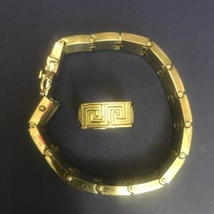 Mens steel Greek key set